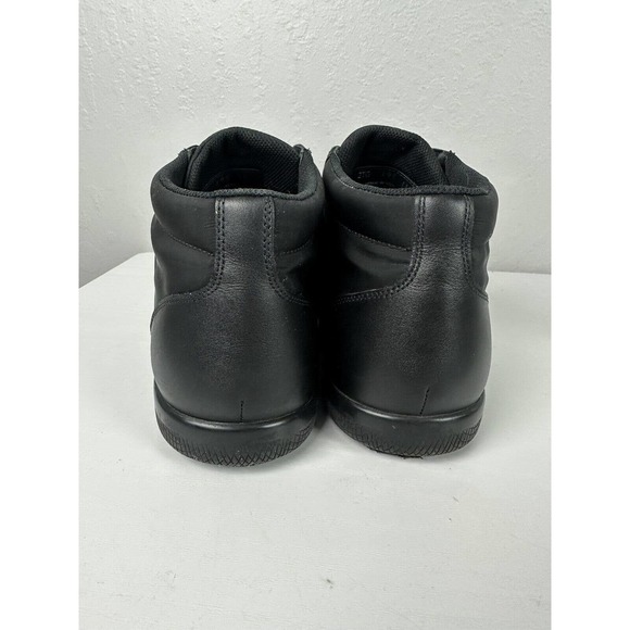 Prada High Top Lace Up Sneakers Trainers Mens 11 Black Leather Nylon Shoes main image 7